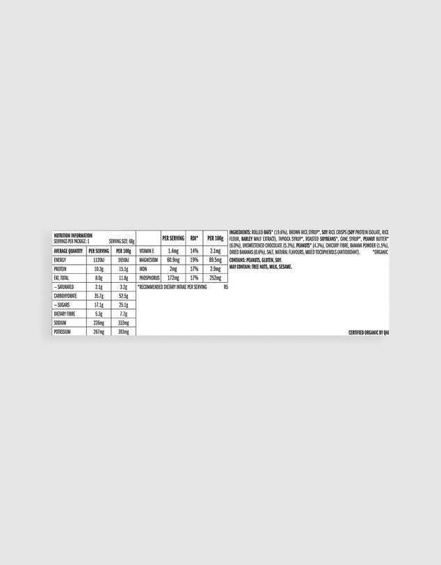 CLIF - Peanut Butter Banana Energy Bar - 12x68g