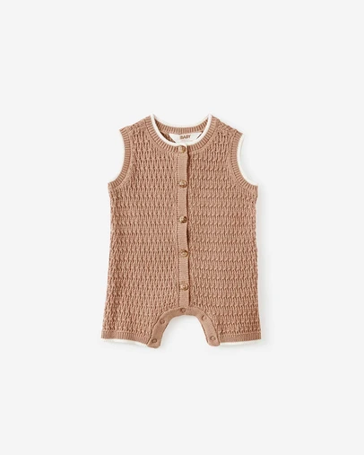 Cotton On Kids - Baby Organic Knit Sleeveless Playsuit