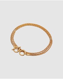 Kuzzoi - ICONIC EXCLUSIVE - Bracelet Men Rope Chain in 925 Sterling Silver Gold Plated