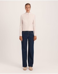 SABA - Karla Wool Fitted Biker Jacket