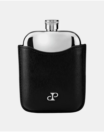 Wolf - Wolf Philipp Hip Flask With Cover Black