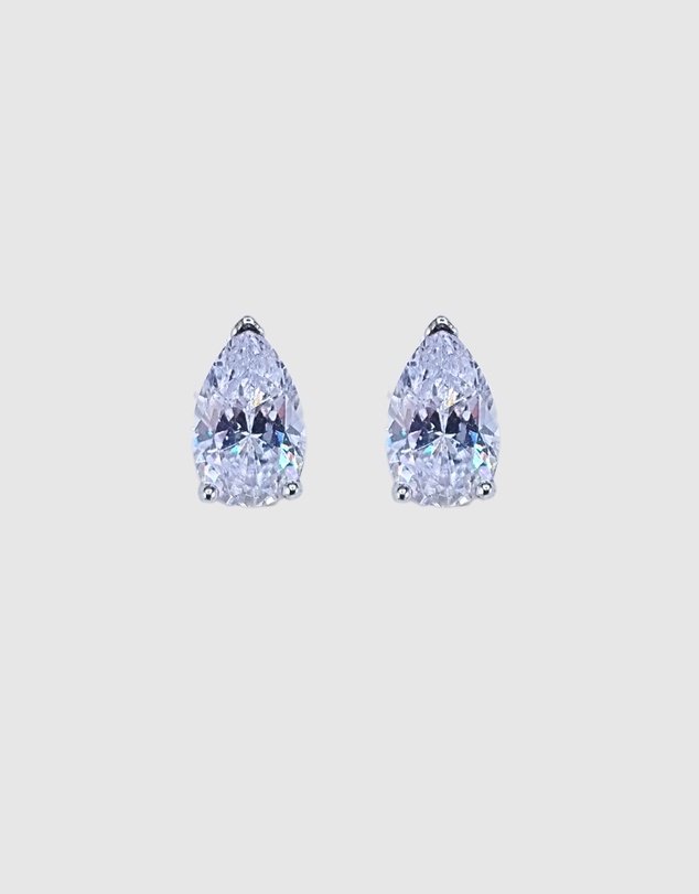 Izoa - Teardrop Stud Earrings