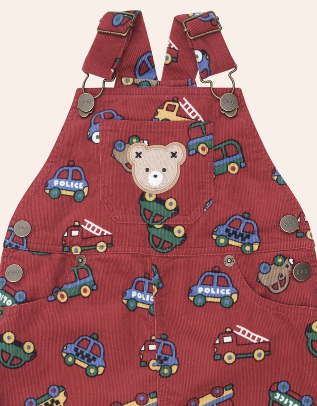 Huxbaby - Vroom Vroom Cord Overalls - Babies-Kids