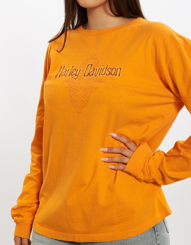 Vintage by The Real Deal - Pre Loved - Vintage Harley Davidson 'Baltimore, MD' Long Sleeve Tee