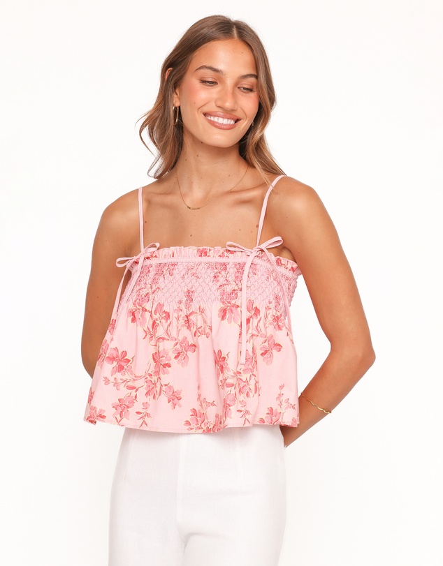Petal & Pup - Cosima Baby Doll Top - Rose Pink Floral