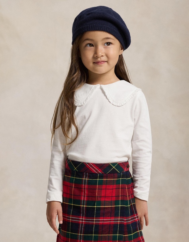 Polo Ralph Lauren - Ruffled Cotton Jersey Tee - Kids