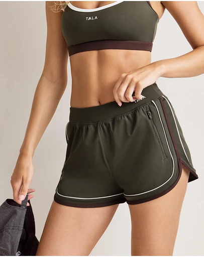 TALA - Skinluxe Contrast Retro Run Shorts