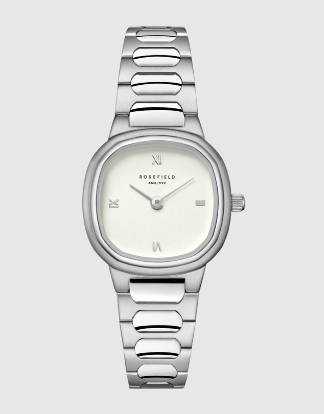 Rosefield - Gaia XS Creme Silver-Tone Bracelet Watch
