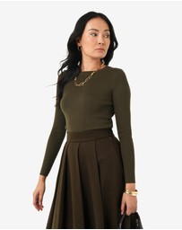 Forcast - Ryan Pleated Midi Skirt