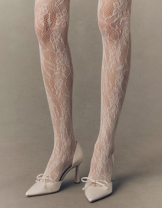 High Heel Jungle - Venise Lace Fishnet Tights
