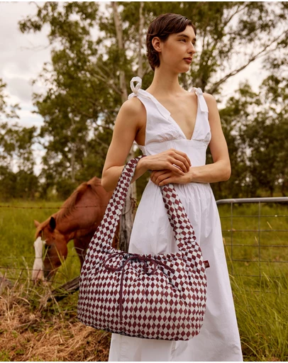 The Somewhere Co - Royal Match Quilted Shoulder Bag