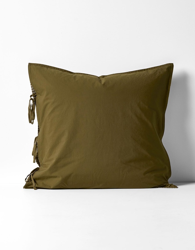 Aura Home - Mini Gingham European Pillowcase