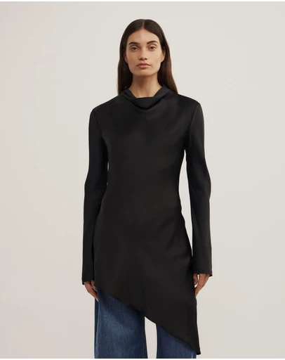 Witchery - Long Sleeve Asymmetric Tunic Top