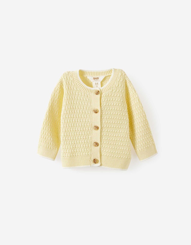 Cotton On Kids - Baby Organic Blend Knit Cardigan