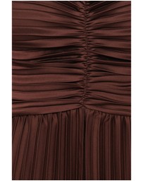 Petal & Pup - Angelique Pleated Jumpsuit - Chocolate Brown