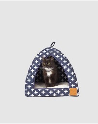 Mog & Bone - Cat Igloo - Navy Cross