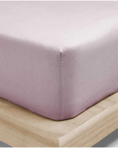 Aura Home - Emile Linen Fitted Sheet