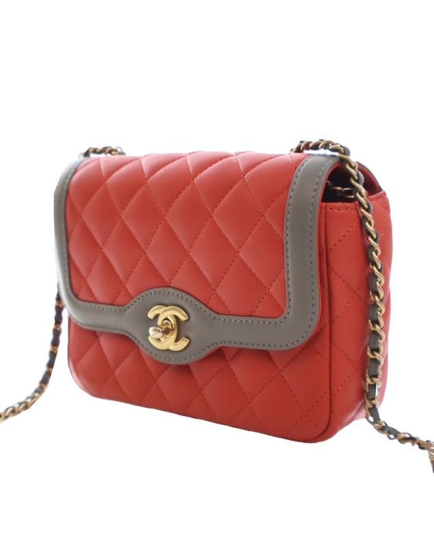 Pre-Loved by Azura Reborn - Pre-Loved Mini Quilted Lambskin Two Tone Day Flap