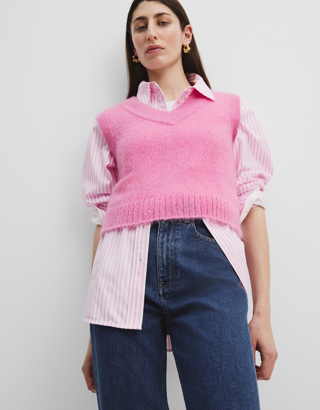Country Road - Fluffy Knit Vest