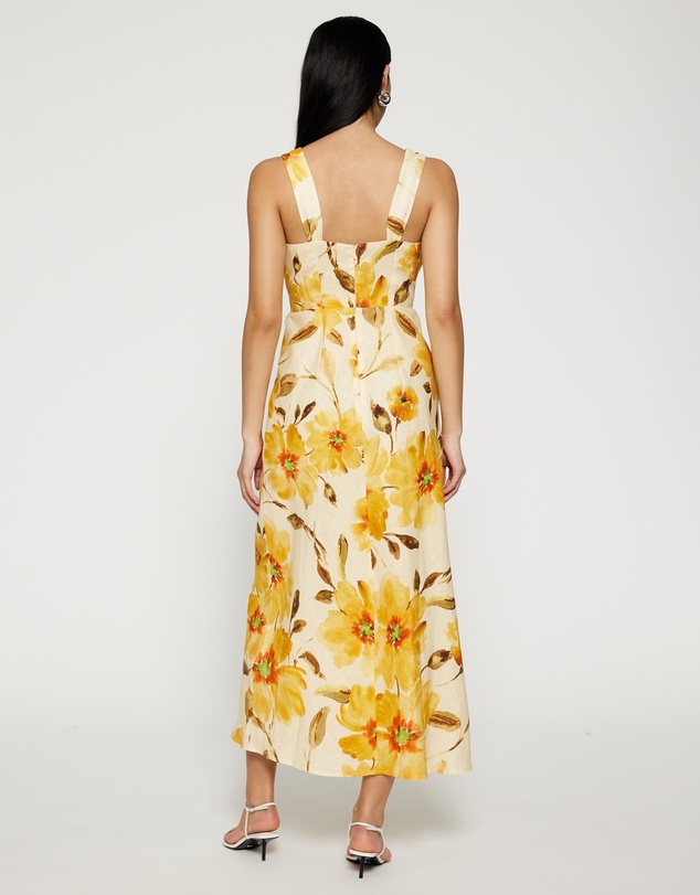 Lover - Neroli Twist Bust Midi Dress