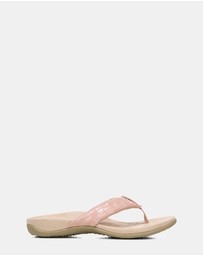Vionic - Layne Toe Post Sandal - Peach Woven