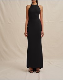 BY JOHNNY. - Velora Open Back Jersey Gown