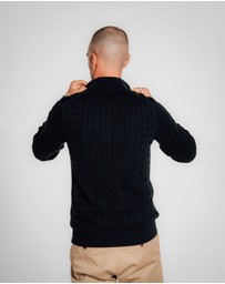 Gant - Cotton Cable Half-Zip Knit