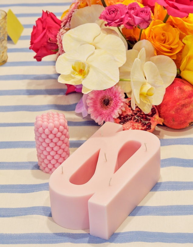 XRJ Celebrations - Mini Bubble Pastel Pillar Pink