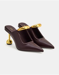 JW PEI - Sofia Metal Accent Sphere Heel Mules