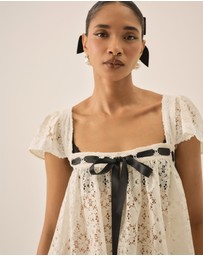 For Love & Lemons - Creampuff Lace Top