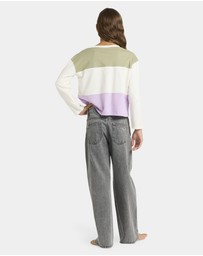 Roxy - Girls 4 to 16 Dawn Patrol Mid Lava Denim Jeans