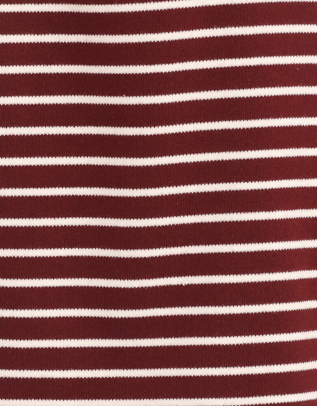 Petal & Pup - Hellen Stripe Short Set - Burgundy Cream Stripe