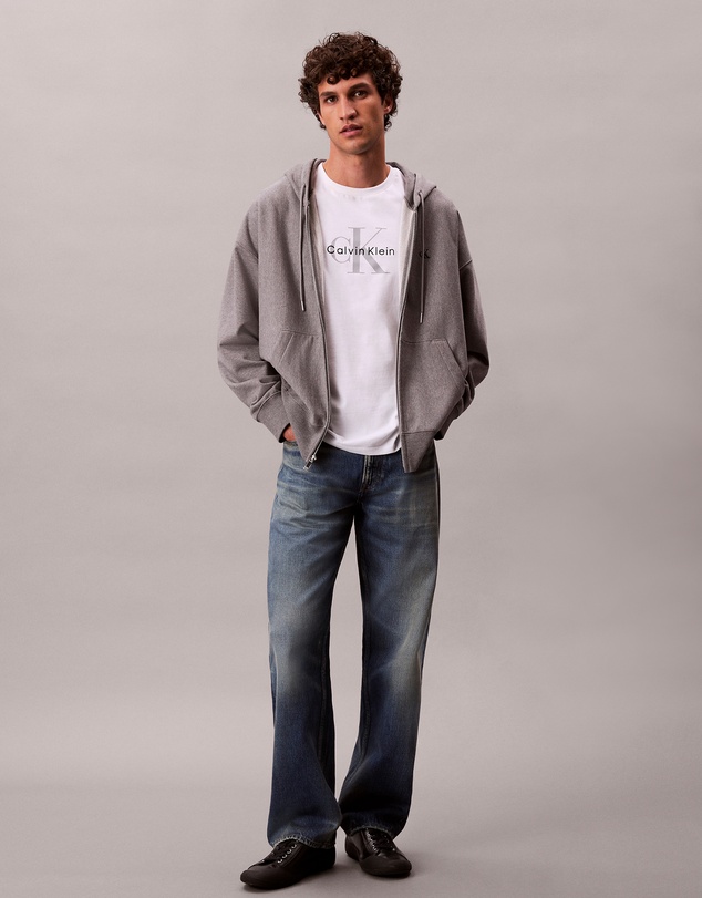 Calvin Klein Jeans - Premium Terry Relaxed Zip Hoodie