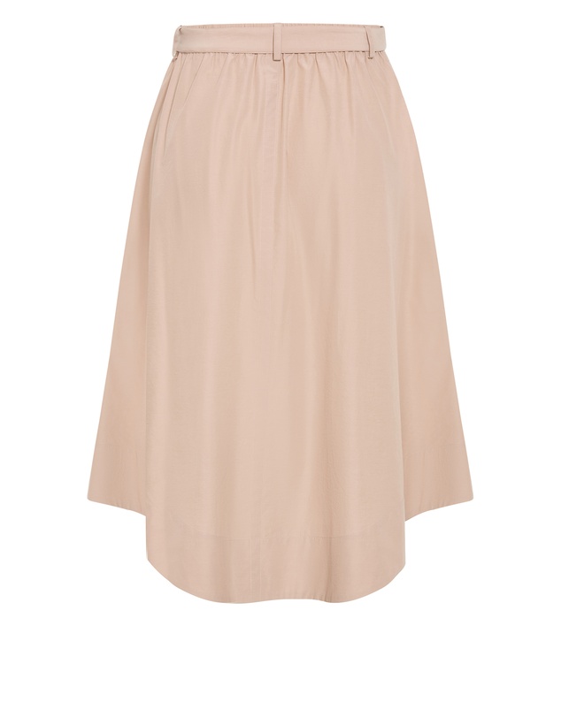 City Chic - Plus size Ally Midi Skirt - taupe