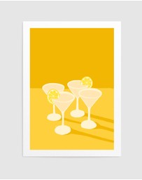 Olive et Oriel - Drinkz by Wilma Wenaker Art Print