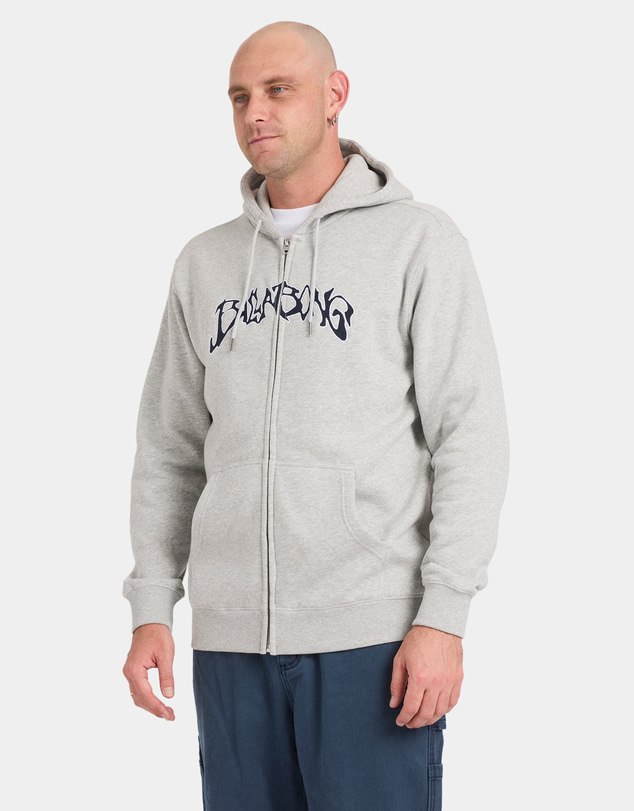 Billabong - Mens Bad Dog Arch Zip Up Hoodie