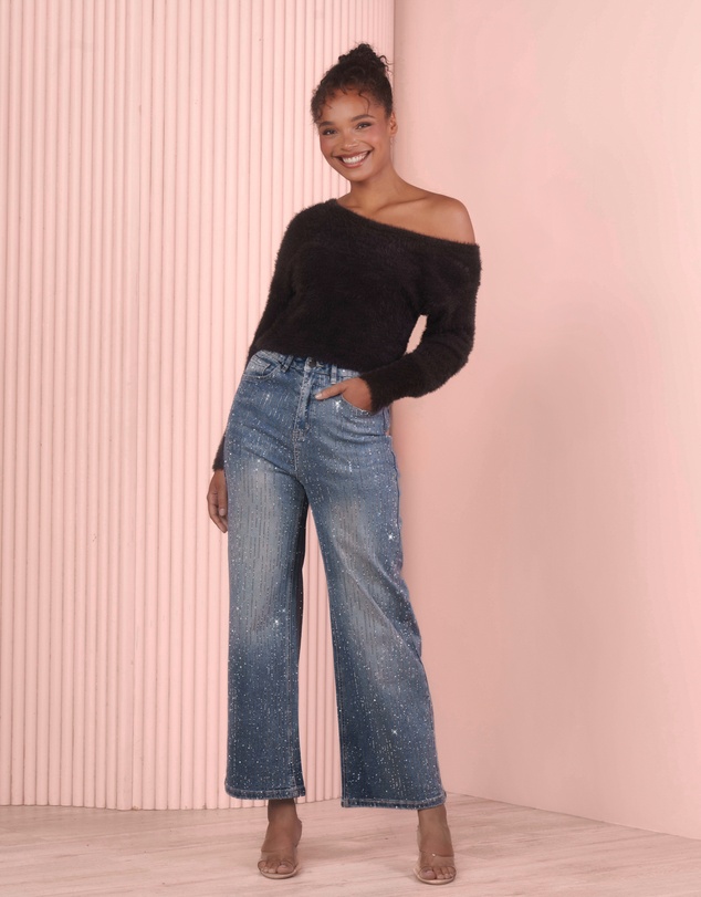 Azzurielle - Suky Crystal-embellished Jeans