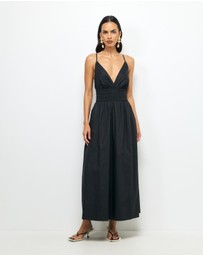 AERE - Enna Organic Cotton Midi Dress