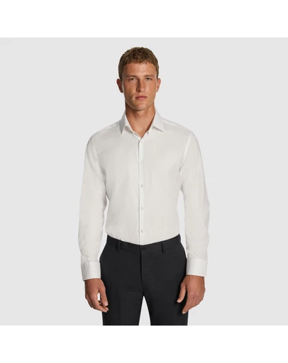 yd. - Monaco Pure Cotton Textured Dress Shirt