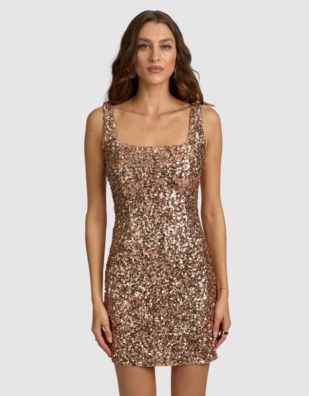 Romance by Honey and Beau - Presley Sequin Mini Dress