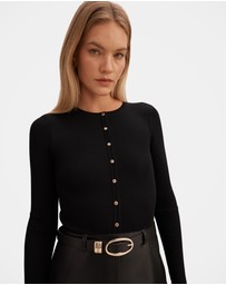 Forever New - Palmer Vegan Leather Mixed Mini Dress
