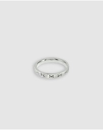 Ichu - Personalised Letter X Ring