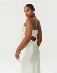 Third Form - Satin Drape Bustier