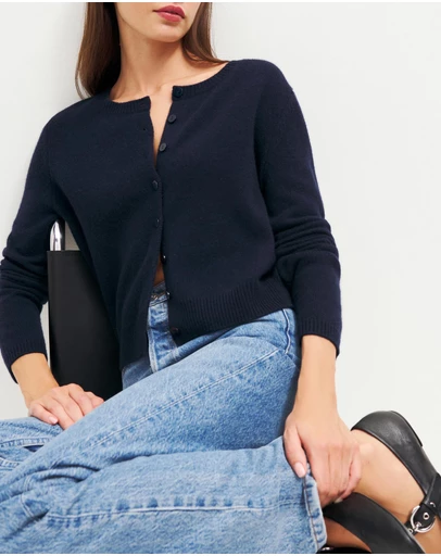 Reformation - Clara Cashmere Crew Cardigan