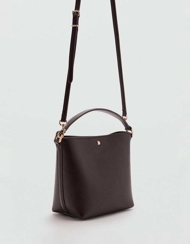 M.N.G - Faux-Leather Bucket Handbag