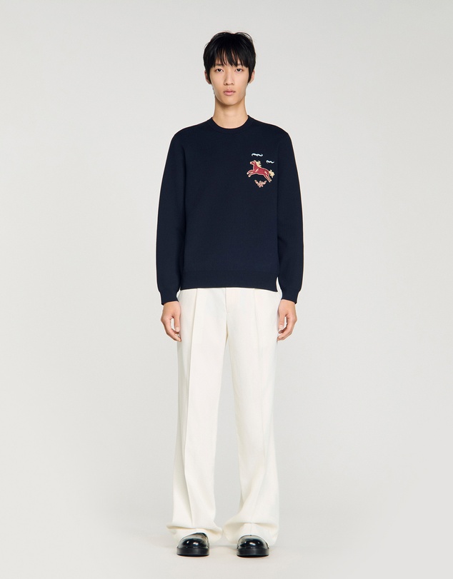 Sandro - Horse Pull Sweater
