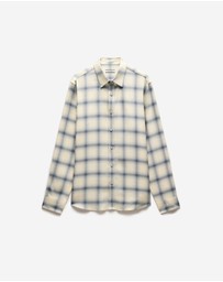 Calibre - Tailored Check Long Sleeve Shirt Bone