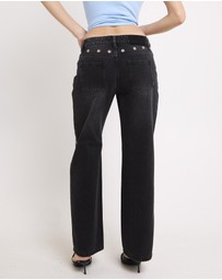 Insight - Razor Eyelet Straight Denim Jeans