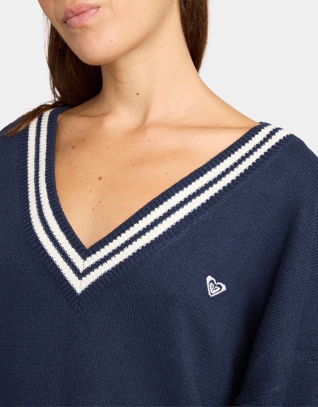 Roxy - Womens Surf School V Neck Jumper
