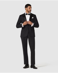 Politix - Slim Fit Premium Wool Silk Tuxedo Jacket